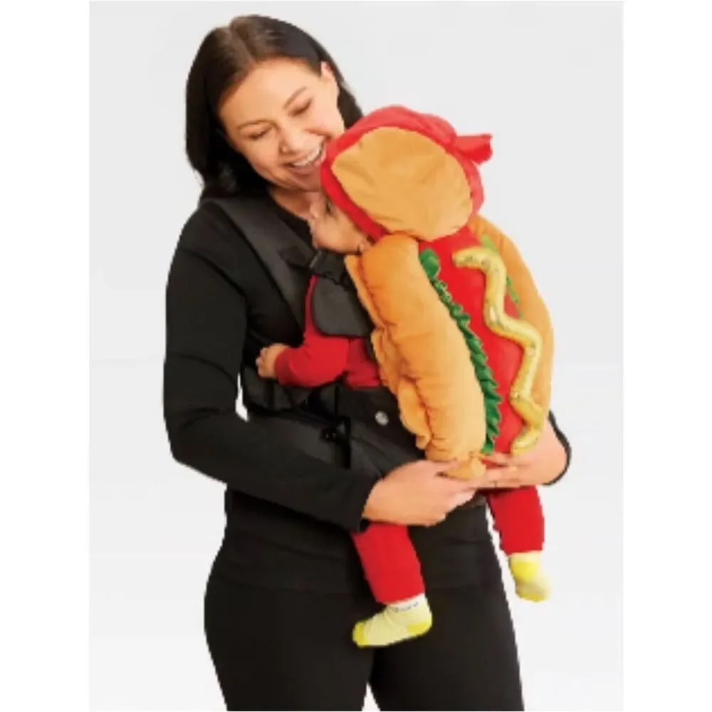 Infant 0-6m Hot Dog Baby Costume Carrier with hat